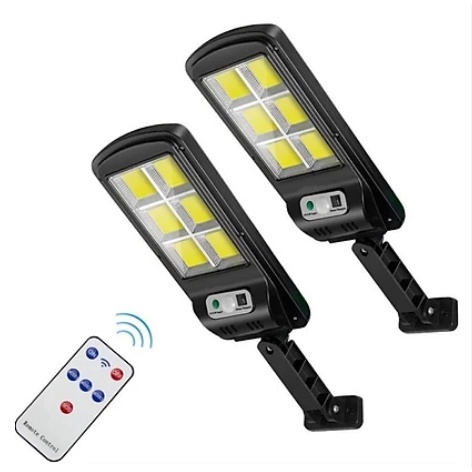 Đèn Năng Lượng Mặt Trời Cảm Biến - Đèn Led 6 Bóng Kèm Điều Khiển Chống Trộm Hiệu Quả