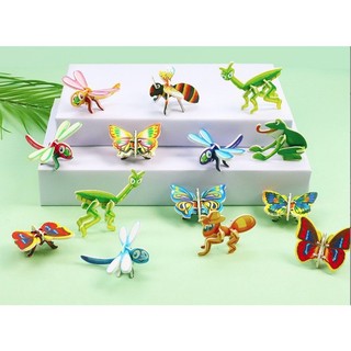 Đồ chơi lắp ráp mô hình 3D mini bằng xốp