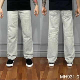 Quần jean nam ống suông xám thời trang phong cách xám nổi bật BAGY 3943