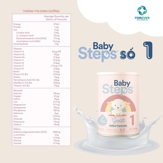 SỮA DÊ BABY STEPS LON 900g