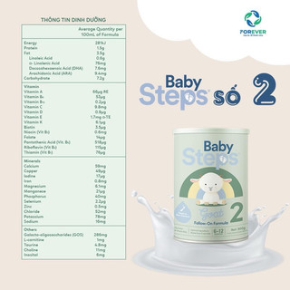 SỮA DÊ BABY STEPS LON 900g