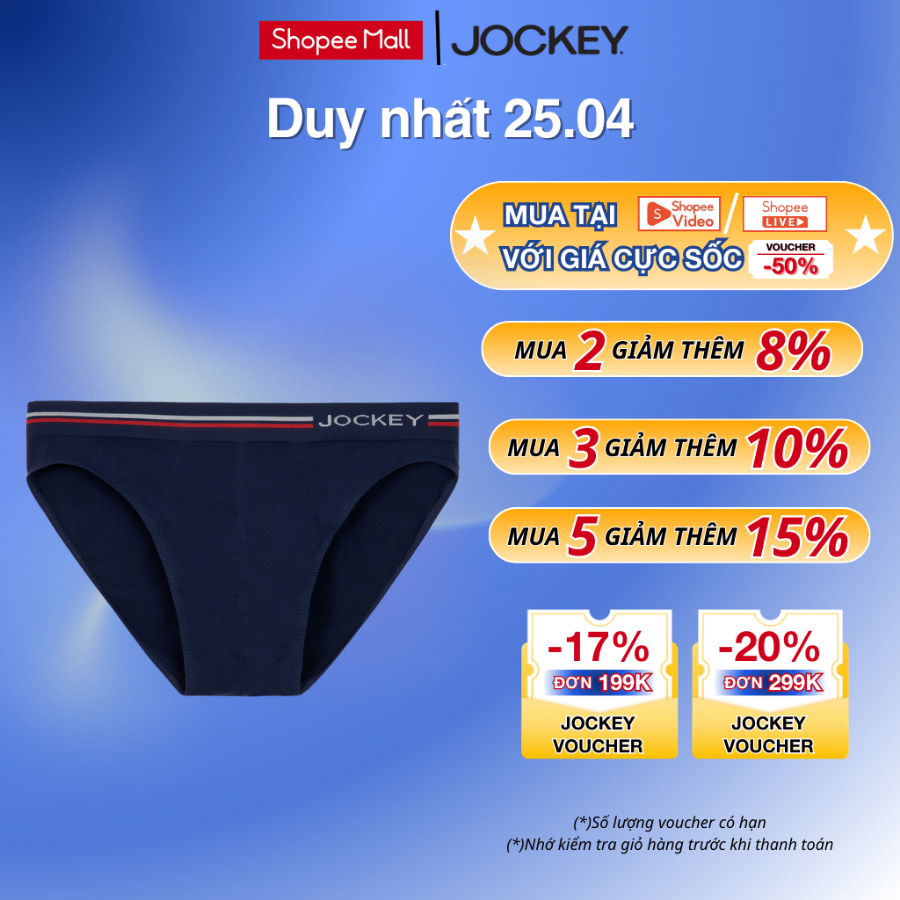 Quần Lót Nam Jockey Tam Giác Không Đường May Seam Free Kháng Khuẩn Cao Cấp - J9133