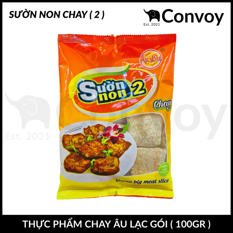 [ SƯỜN NON ( 2 ) CHAY ] Thực Phẩm Chay Âu Lạc Gói ( 100gr ) Chính Hãng 100% / Hàng Mới / Date Xa