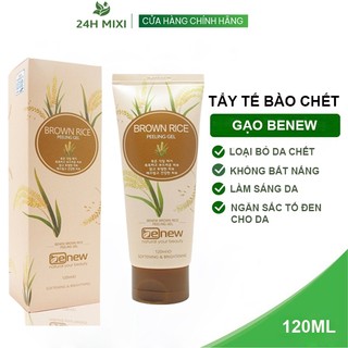 Tẩy tế bào chết gạo da mặt cao cấp Benew Brown Rice Peeling Gel Cao Cấp Hàn Quốc 120ML Chính Hãng