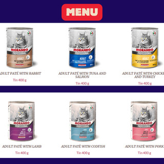 Pate mèo Morando Professional lon 400g