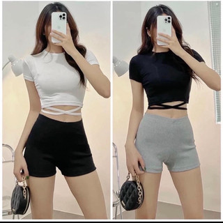 Set 3 quần BIKER 3 màu đen ghi nâu-BUN222