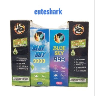 Blusky 999 | 9999 Chuyên Trị Nấm Túm Lắc , Khử Khuẩn Hồ Cá Cảnh (Tặng Chai Vi Sinh 20ml Như Hình)