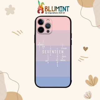 Ốp lưng seventeen blumint case cho iphone 15 14 13 12 11 pro max se 2020 x xr xs 8 7 ip 6s 6 plus blusvt020
