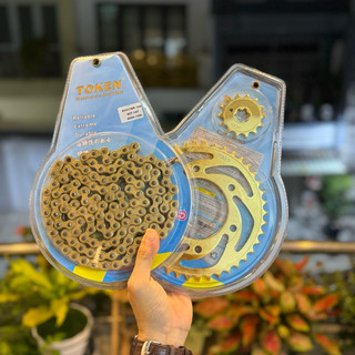 Nhông sên dĩa vàng gắn xe ex150 , exciter 150