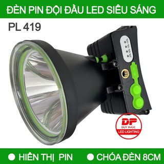 Đèn pin đội đầu led siêu sáng – hiển thị pin PL 419 – PL 979 - chống nước - pin sạc dung lượng cao