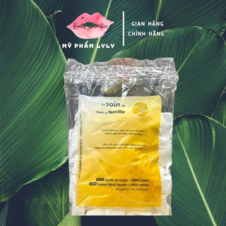 BÔNG TẨY TRANG TETRA LE SOIN LARETAT PUR 600 MIẾNG CỦA PHÁP