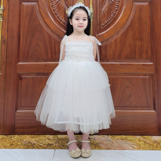 Váy tutu hai dây dáng xoè tầng siêu đẹp cho bé yêu - Tặng kèm bờm + nơ cài sau -  D56