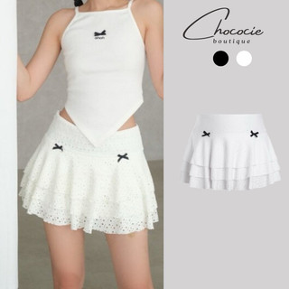 Chân váy xoè 3 tầng chân váy xoè đục lỗ chân váy xoè xếp ly đính nơ phong cách Y2k năng động hot trend ĐỤC LỖ ĐÍNH NƠ