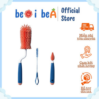 Bộ cọ rửa bình, núm ty Sicilcone 3 chi tiết siêu mềm