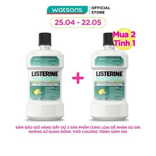 Nước Súc Miệng Làm Trắng Răng Listerine 750ml