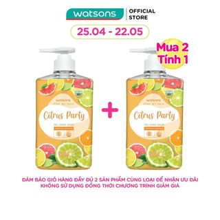 Gel Rửa Tay Watsons Love My Skin Citrus Party Gel Hand Wash 500ml