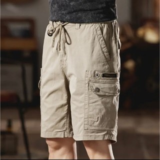 Quần đùi kaki túi hộp N6 túi hộp túi đóng phối khuy N6.