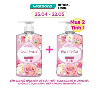 Gel Rửa Tay Watsons Love My Skin Rose Orchid Scented Gel Hand Wash 500ml