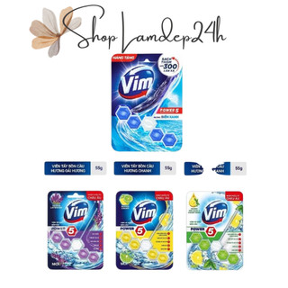 Combo 3 vĩ viên tẩy bồn cầu vim power 5 sạch khuẩn thơm mát