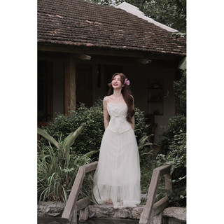 Set váy nàng thơ chân váy lưới xoè 𝐀𝐒𝐇𝐘𝐋𝐄𝐘