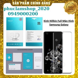 Kính cường lực Nillkin 3D CP+ MAX cho Samsung Galaxy S24 S23 S22 S21 S20 Ultra Plus full màn hình
