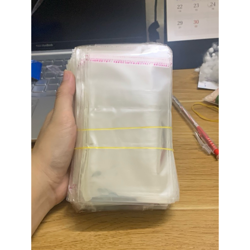 100 túi bóng kính dán miệng đựng sản phẩm handmade