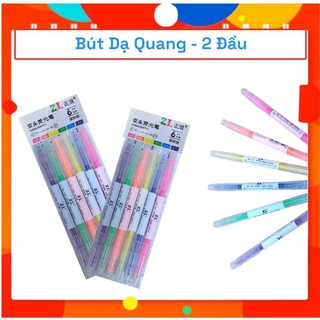 Bút Dạ Quang - 2 Đầu 6 màu
