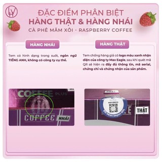 [CHÍNH HÃNG] Cà Phê Mâm Xôi Giảm Cân Raspberry Coffee mẫu mới