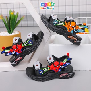 Sandal Bé Trai Dép Siêu Nhân Cho Bé Từ 3-12 Tuổi Dáng Thể Thao Quai Mềm Đế Êm Dép Cho Bé Trai D166