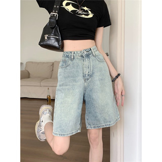 AfterBefore | Quần Shorts Jean Ngố Màu Nhạt