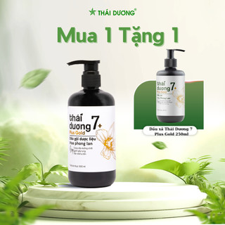  Mua 1 Dầu gội dược liệu Thái Dương 7 Plus 500ml Tặng 1 Dầu xả Thái Dương 7 Plus 250ml