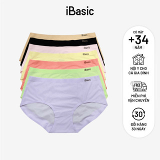 Combo 10 quần lót nữ lưng cao không đường may iBasic V189