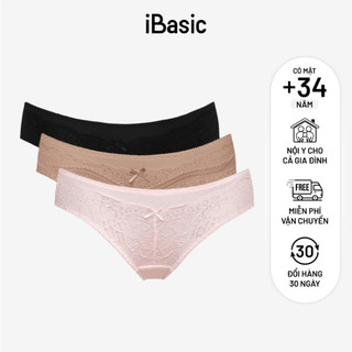 Combo 3 quần lót nữ phối ren bikini iBasic V122