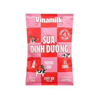 Sữa bịch Vinamilk 100% lẻ đủ mùi 220ml
