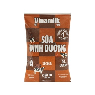 Sữa bịch Vinamilk 100% lẻ đủ mùi 220ml