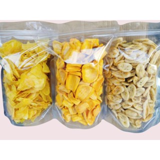 COMBO 3 TÚI MÍT SẤY GIÒN NGUYÊN MIẾNG, CHUỐI SẤY GIÒN NGUYÊN MIẾNG, KHOAI LANG SẤY MẬT ONG NGUYÊN MIẾNG