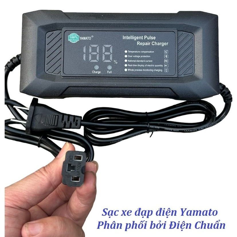 Sạc Xe Đạp Điện 48V - 12Ah  ( 4 bình ác quy nhỏ )