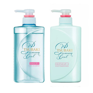 [GIẢM SỐC] Bộ đôi dầu gội và xả TSUBAKI Sạch Dầu Mát Lạnh 490ml/chai ( Màu Xanh )