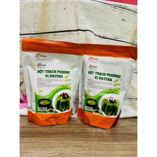 bột thạch pudding vị matcha gói 100gr