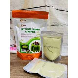 bột thạch pudding vị matcha gói 100gr