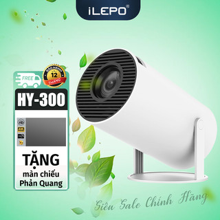   Màn chiếu phản quang  Máy chiếu mini Full HD độ sáng 190 ANSI lumens Android 11 bảo hành 1 năm ILEPO HY300PRO 