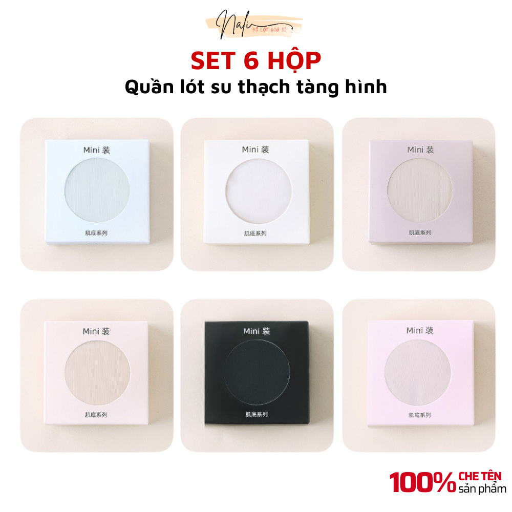 Set 6 Quần Lót Su Thạch Tàng Hình Không Lộ Viền, Quần Lót Nữ Su Băng Lụa Kháng Khuẩn Nali do lot gia si 339