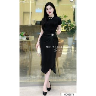  MDU3978 Váy thiết kế dáng ôm Body chất Nhũ phối Lụa cao cấp, nhẹ nhàng, không bai xù, không gây kích ứng da.