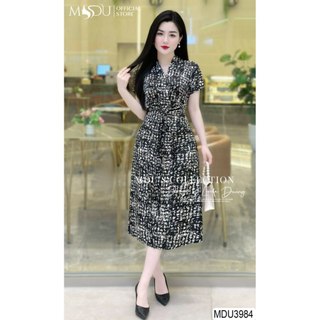  MDU3984 Váy thiết kế thanh lịch và sang trọng với chất liệu Lụa Twist Silk cao cấp, hàng 2 lớp có lót lụa.