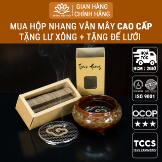 [Tặng LƯ + ĐẾ THÉP] - Nhang Vân Mây Trầm Hương Sạch Nguyên Chất - Thơm Ngọt Dịu Nhẹ - Xưởng Mộc Việt