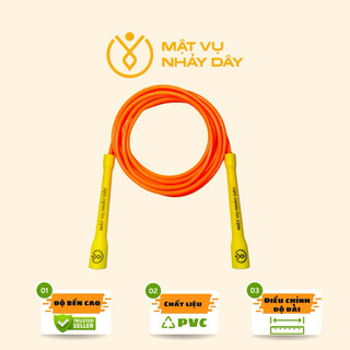 [6MM] Dây nhảy PVC Mật Vụ Nhảy Dây cao cấp - Speed rope - thể thao, cardio, thể lực, giảm cân