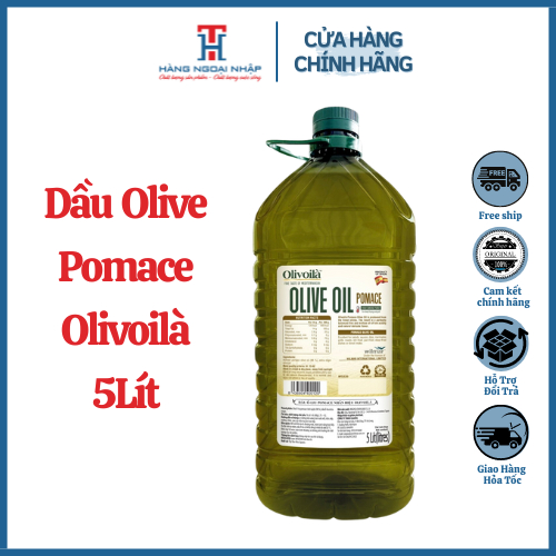 Dầu Olive Pomace Olivoilà 5L [Nhập Khẩu Tây Ban Nha]