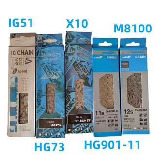 Xích sên xe đạp ig51, hg901, hg73, x10 - 6/7/8-11 tốc độ