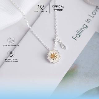 Dây Chuyền Bạc Blue Peach Daisy Flora DC002