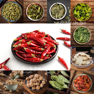 Trái ớt khô 100g ( ớt nguyên quả khô thơm, cay nồng làm gia vị lẩu cay tứ xuyên )